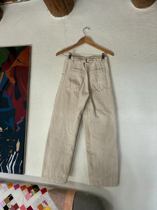 Rachel Comey Handy Pant in raw canvas and denim - Picture 2 of 4